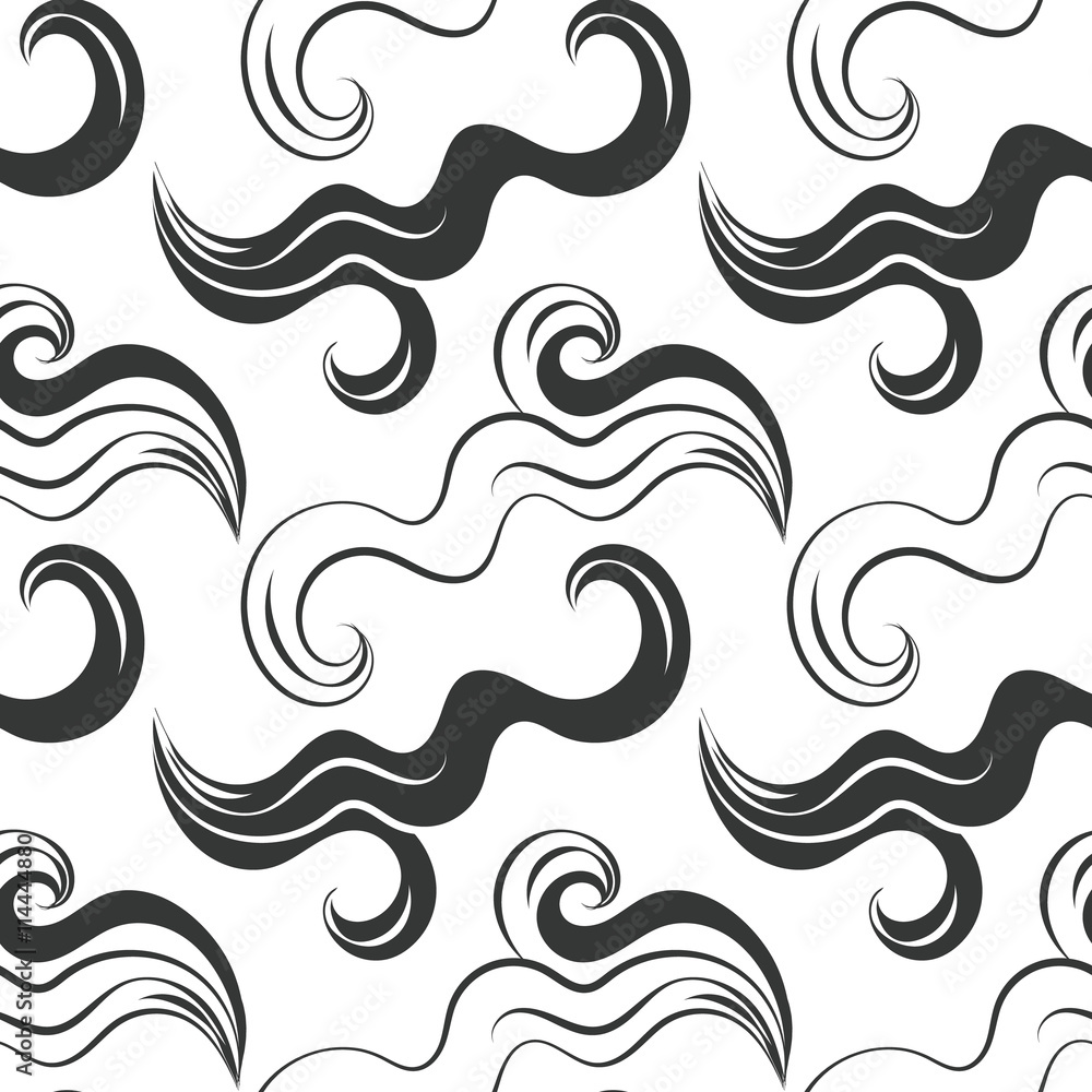 east sea curls pattern seamless east sea curls pattern seamless