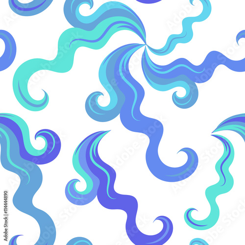 east sea curls pattern seamless