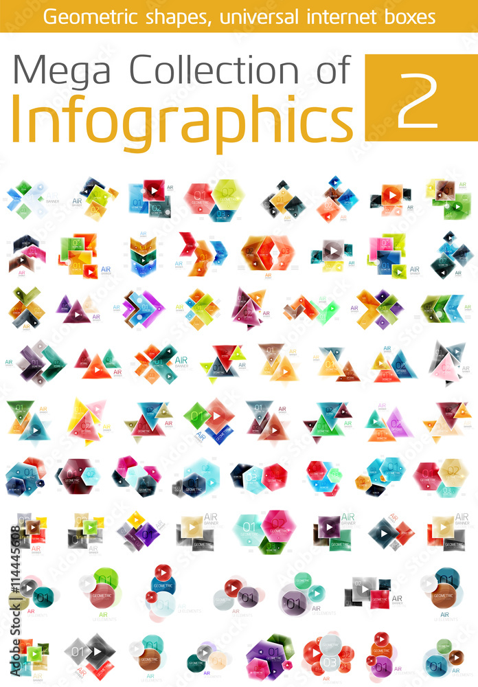 Mega collection of infographic templates Mega collection of infographic templates