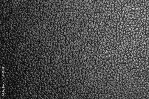 Closeup black leather texture for design. Leather background with copy space for text or image.