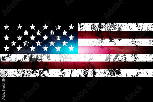 darkened background of the USA flag