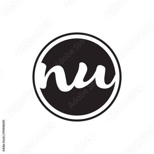 initial letter logo circle with ring