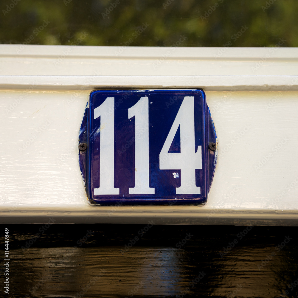 Number 114 Stock Photo | Adobe Stock