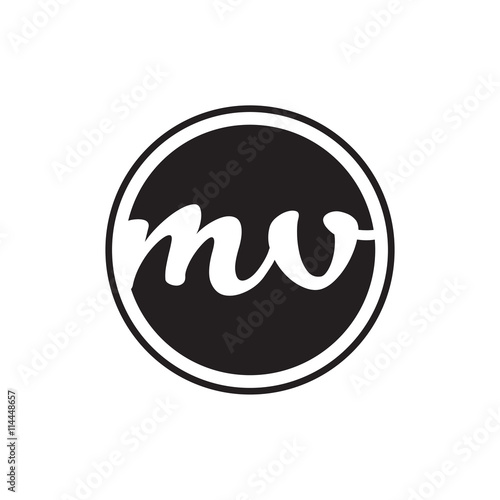 initial letter logo circle with ring