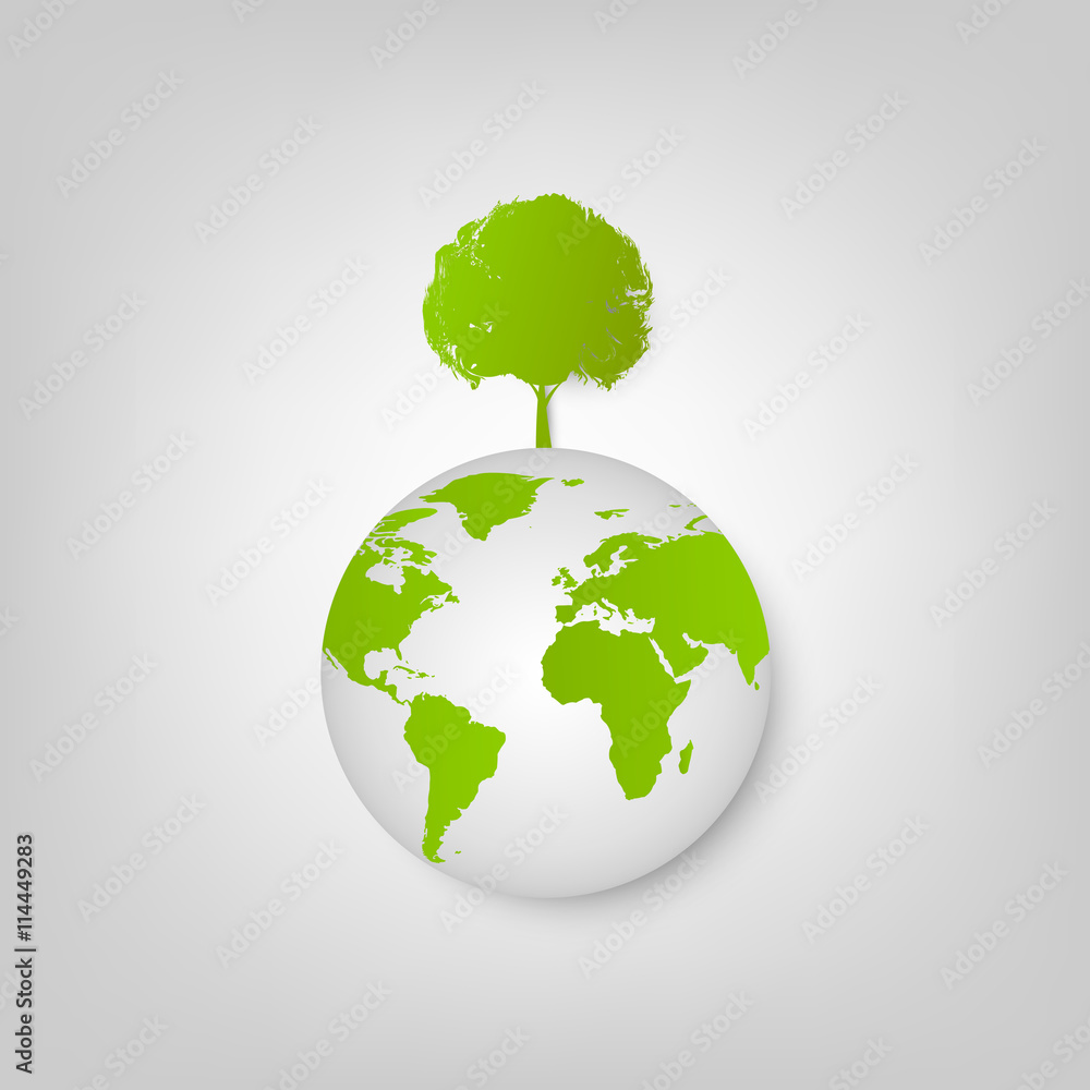 Eco friendly concept, World environment, vector illustration