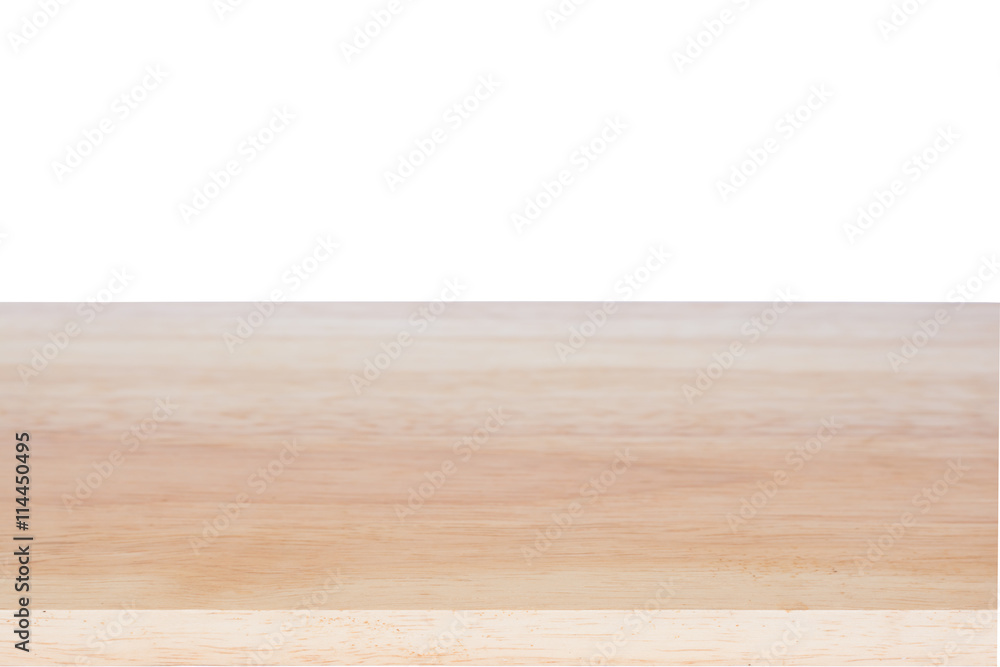 Wood table top isolated on white background Wood table top isolated on white background