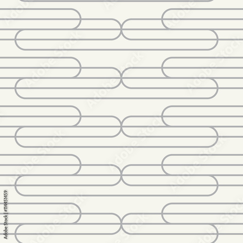 Vector seamless pattern. Modern stylish texture. Repeating geometric background with waves.