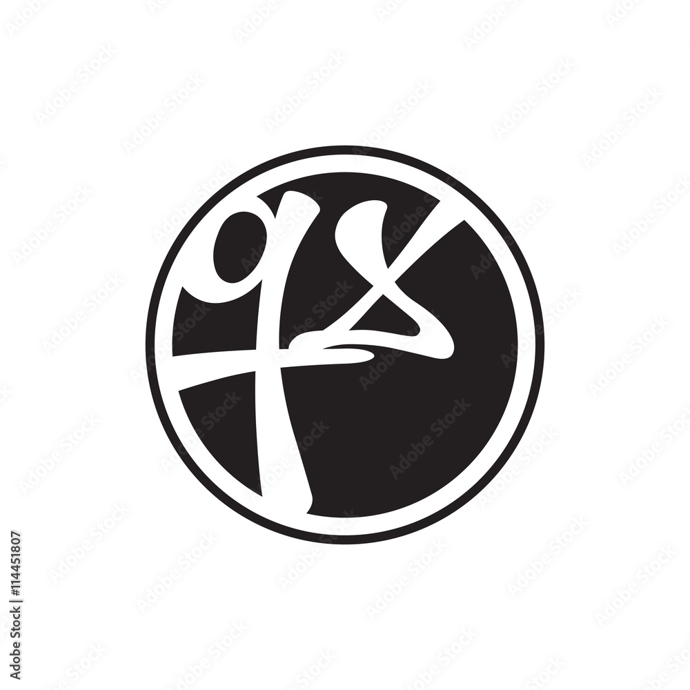 initial letter logo circle with ring initial letter logo circle with ring