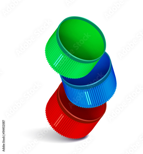Plastic bottle cap