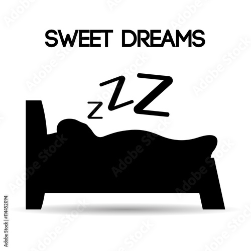 Sweet dreams design, vector illustration eps 10.