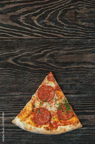 Tasty pepperoni pizza
