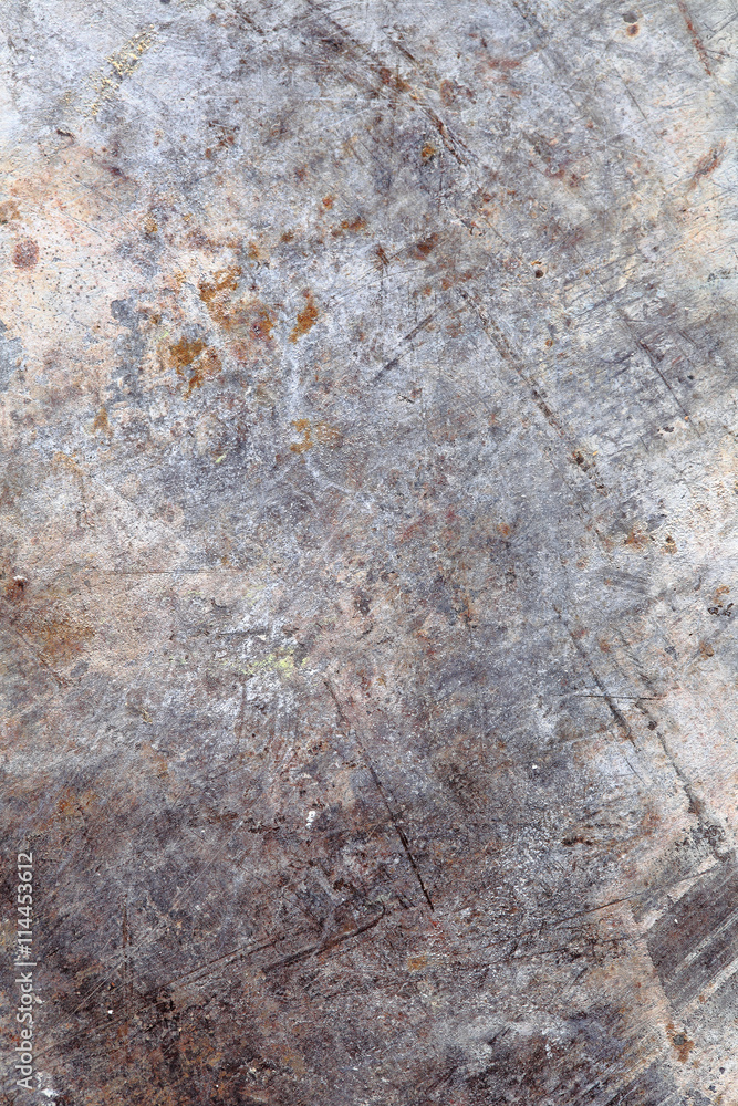 Distressed metal surface macro background Distressed metal surface macro background