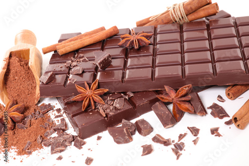 chocolate bar and spice