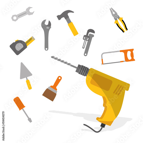 Tools digital design, vector illustration eps 10.