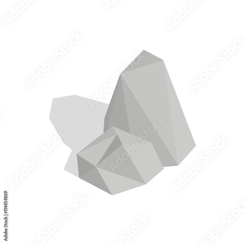 Stones icon, isometric 3d style