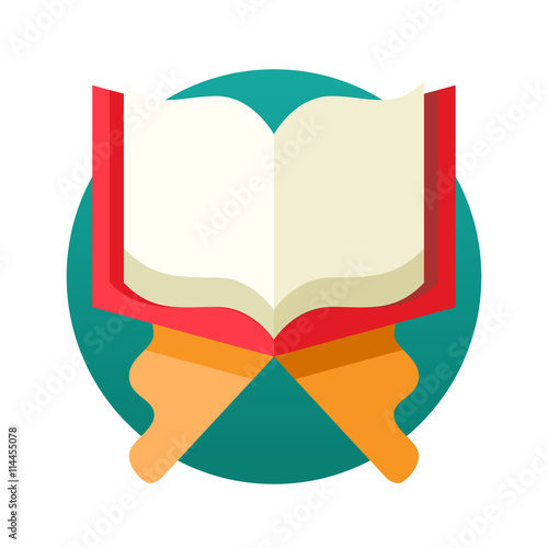 Islamic Holy Book Quran - flat design single icon