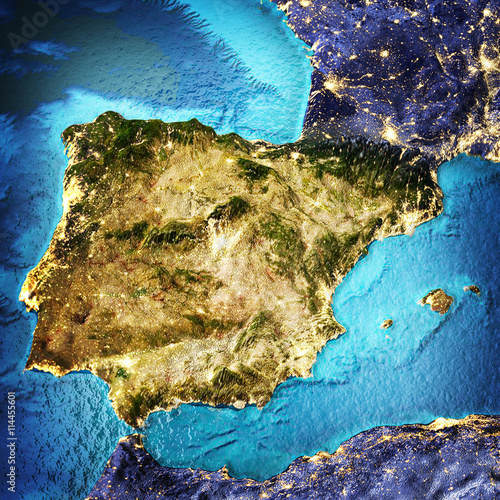 Spain, Portugal, Mediterranean Sea
