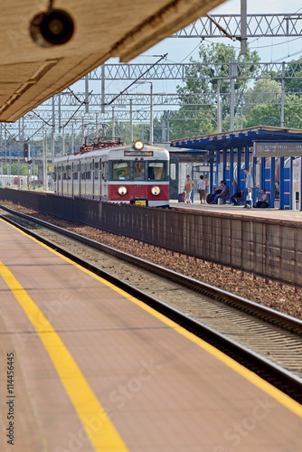 Railway station.