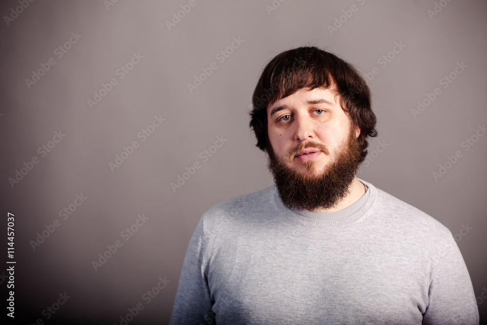 Portrait of a handsome bearded man Portrait of a handsome bearded man