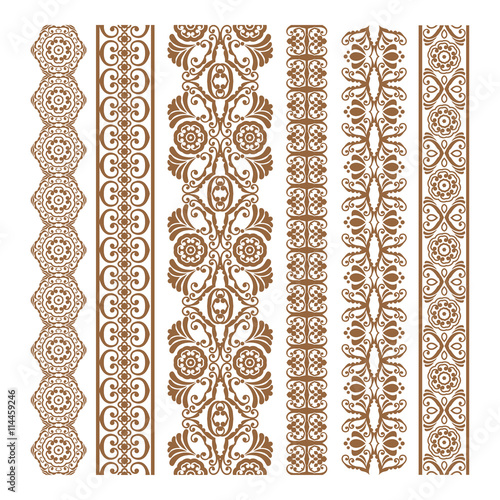 Border Floral Silhouettes Illustration