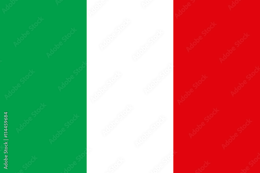 Flat Italy flag vector