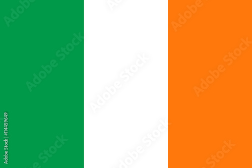 Flat Ireland flag vector