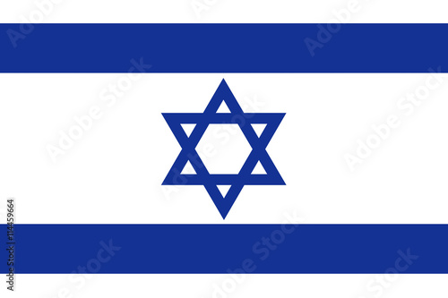 Flat Israel flag vector