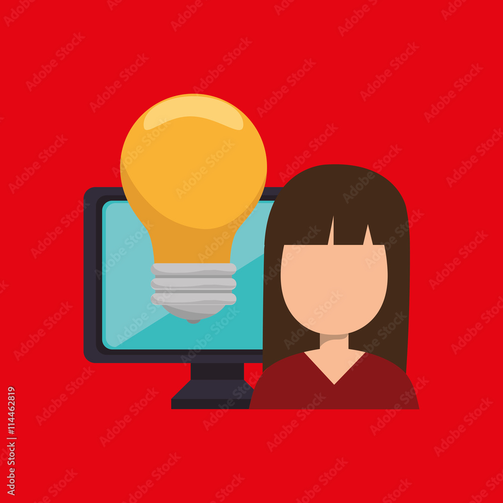 computer user design, vector illustration eps10 graphic computer user design, vector illustration eps10 graphic