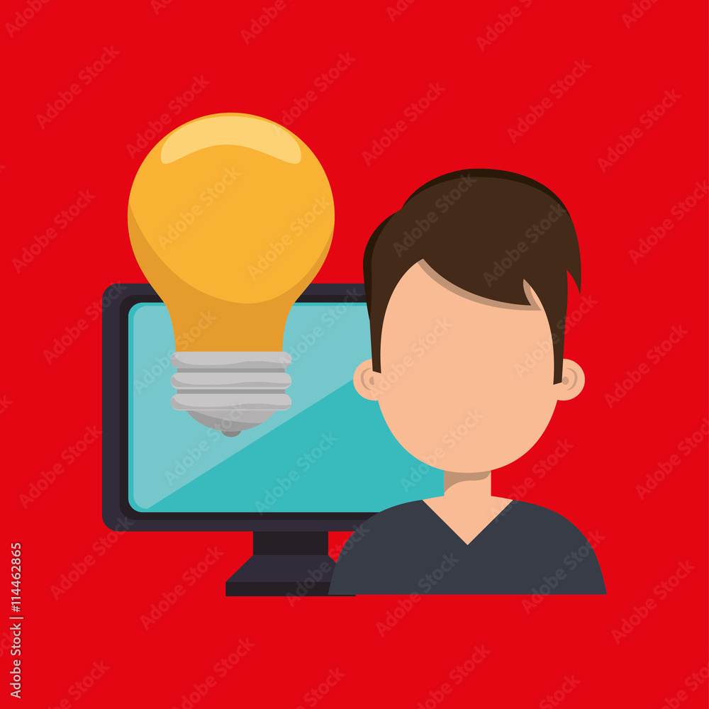computer user design, vector illustration eps10 graphic computer user design, vector illustration eps10 graphic