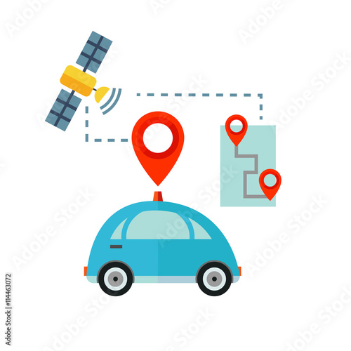 Driverless Car Idea Icon