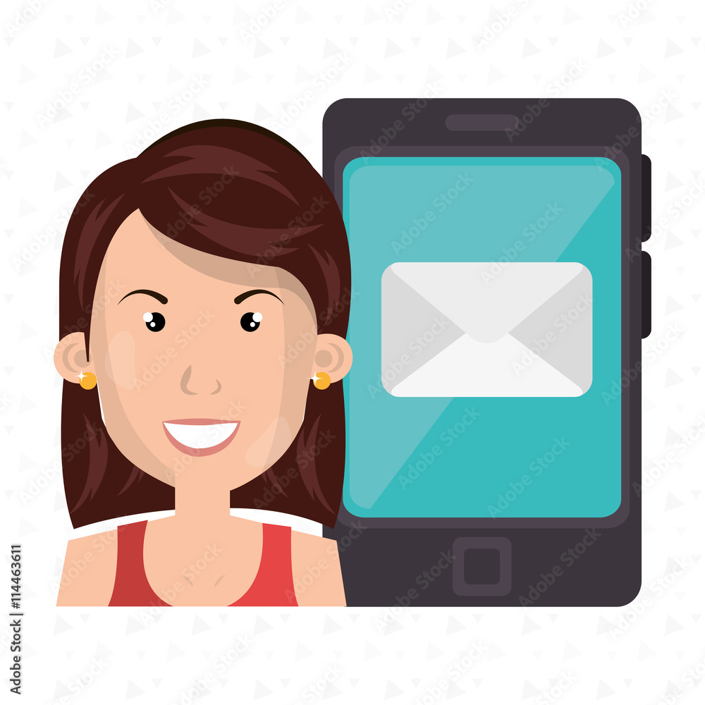 smartphone user design, vector illustration eps10 graphic smartphone user design, vector illustration eps10 graphic