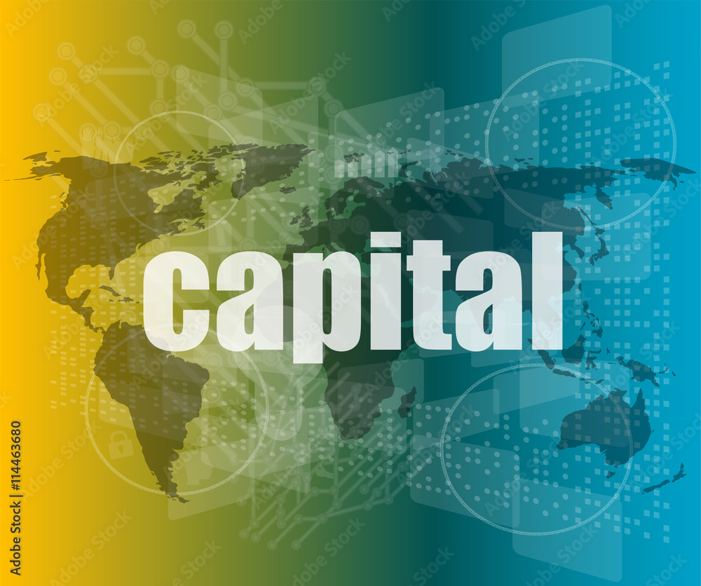 Naklejka premium touch screen interface with capital word vector quotation marks with thin line speech bubble. concept of citation, info, testimonials, notice, textbox. flat style