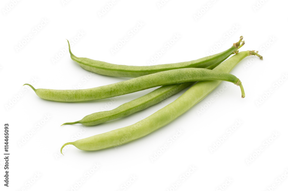 Green beans isolated on a white background. Green beans isolated on a white background.