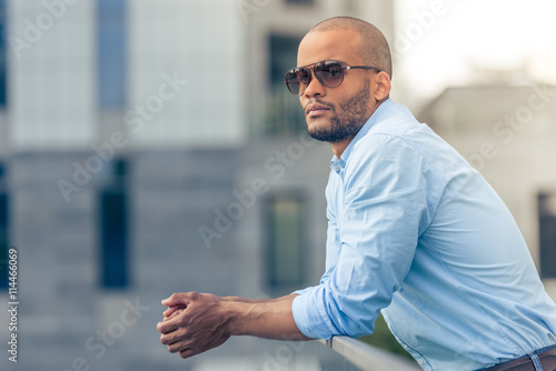 Afro American businessman