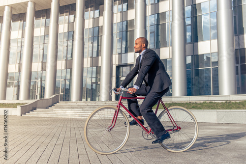 Afro American businessman