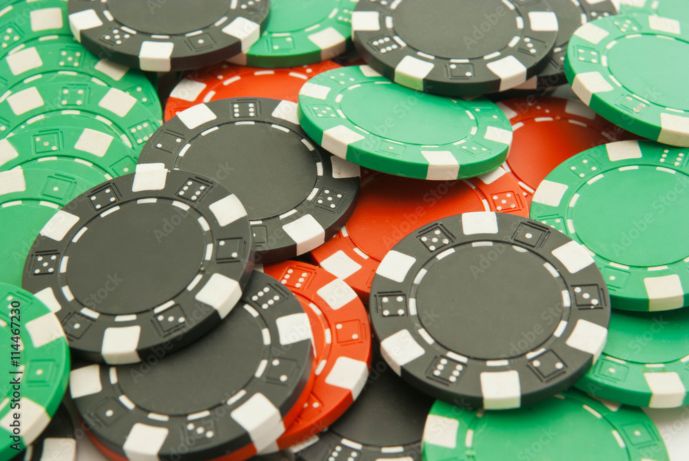 black, red and green chips black, red and green chips