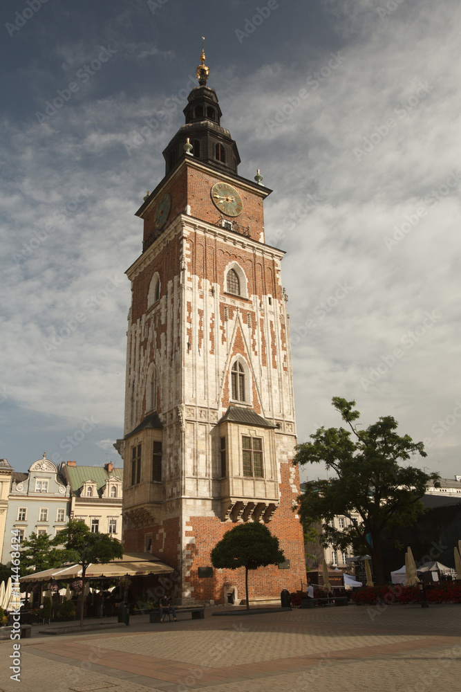 Town Hall on the market square. Krakow, Poland