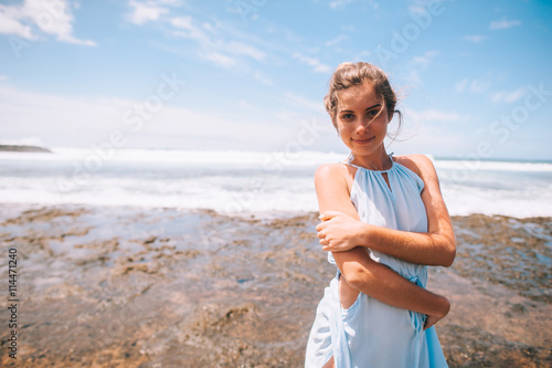 beautiful girl on the beach