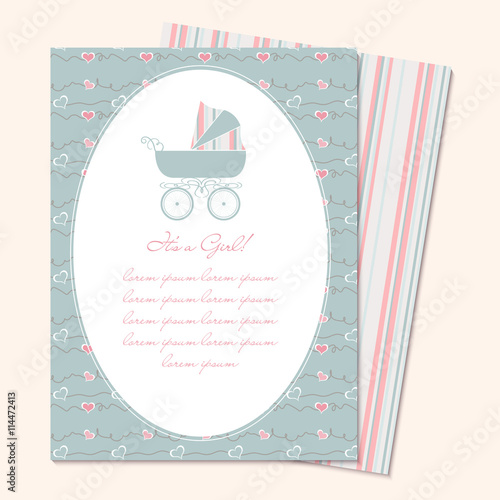 Vector illustration of pram 