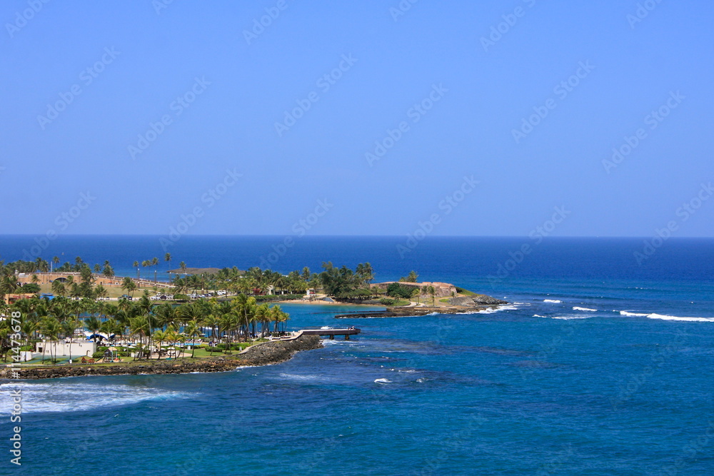 Caribbean beach of San Juan, Puerto Rico