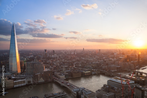 Obraz na płótnie London aerial view w salonie