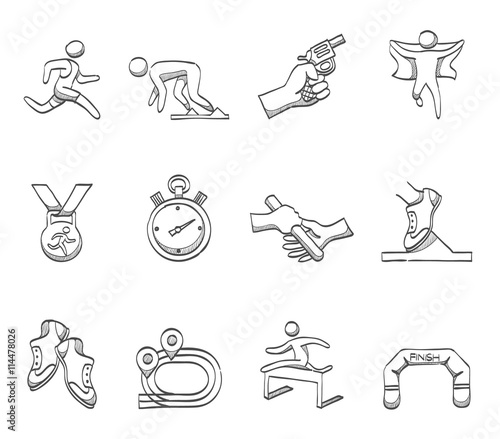 Run competition icon series in sketch.