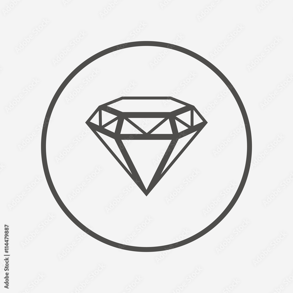 Diamond sign icon. Jewelry symbol. Gem stone. Diamond sign icon. Jewelry symbol. Gem stone.
