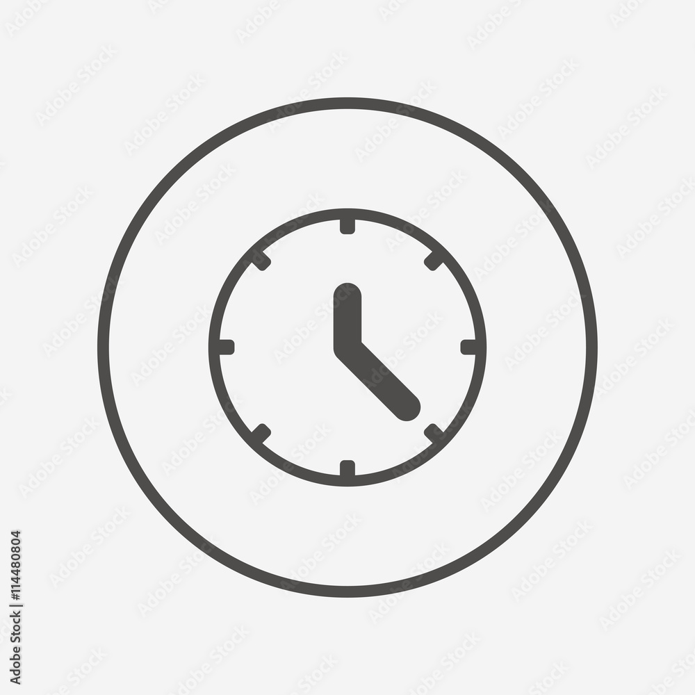 Clock sign icon. Mechanical clock symbol. Clock sign icon. Mechanical clock symbol.