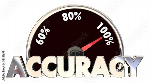 Foto Accuracy Correct Right True Facts Measurement 3d Illustration