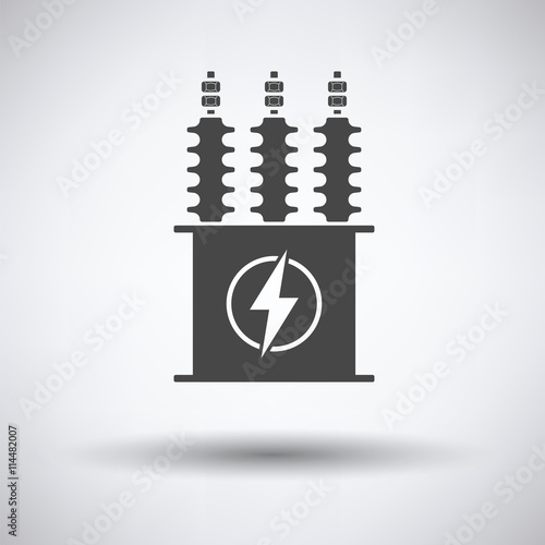 Electric transformer icon
