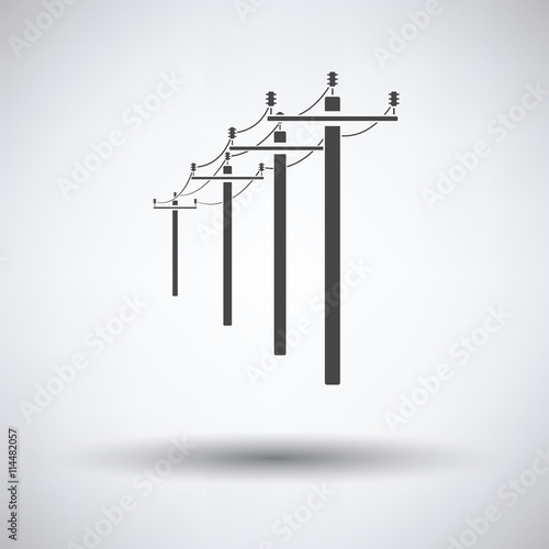 High voltage line icon