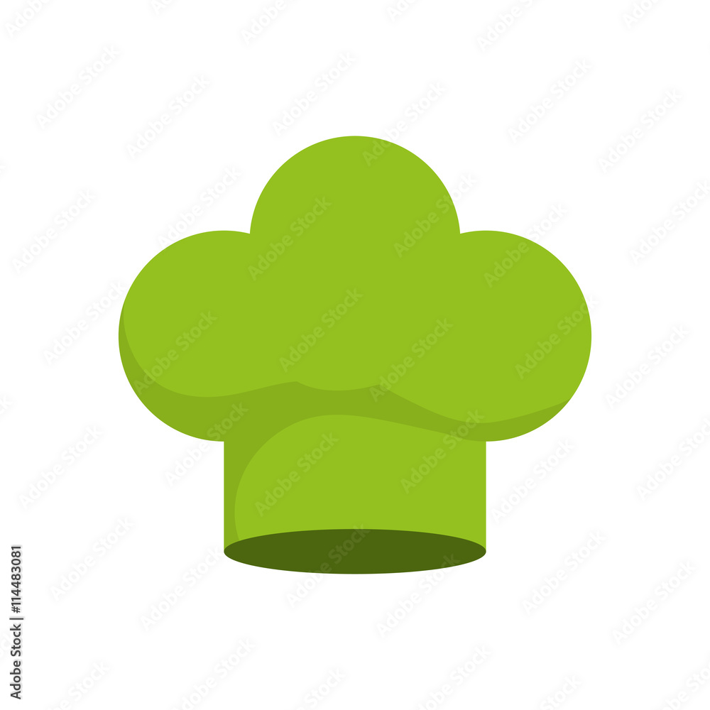 Organic and Healthy food concept represented by Chefs hat icon. isolated and flat illustration Organic and Healthy food concept represented by Chefs hat icon. isolated and flat illustration