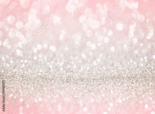 rose gold glitter bokeh texture background