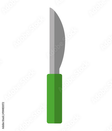 Cultery concept represented by knife icon. isolated and flat illustration 